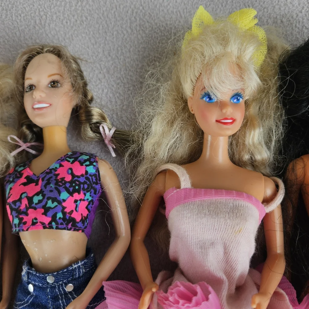 VTG Assorted Barbie Ken Doll Lot of 6 Twist N Turn Britney Spears Beach Mattel